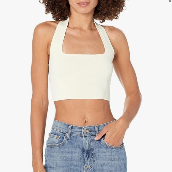 NWT Square Neck Halter Sweater Bralette - Picture 1 of 3